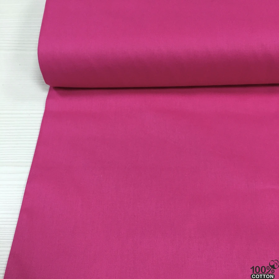 Fuşya Renk Poplin Kumaş - Görsel 2