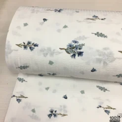 Viola Belle Desenli Nevresimlik Gofre Kumaş