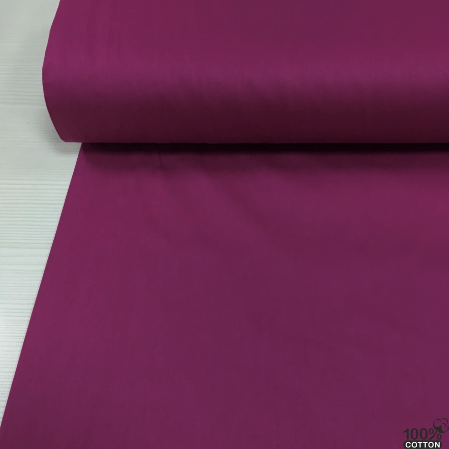 Koyu Fuşya Renk Poplin Kumaş - Görsel 2