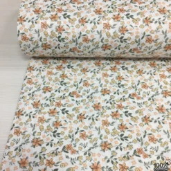 Ditsy Floral %100 Pamuk Nevresimlik Poplin Kumaş - Görsel 4
