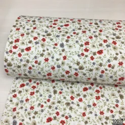 Cottage Floral %100 Pamuk Nevresimlik Poplin Kumaş
