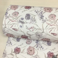 Sapphire Bouquet %100 Pamuk Yazlık Dijital Baskı Pike Kumaş