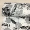 Futbol Desen %100 Pamuk Nevresimlik Poplin Kumaş