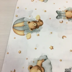 Dreamland Bear %100 Pamuk Nevresimlik Poplin Kumaş - Görsel 2