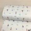 Mini Denizci Desen %100 Pamuk Müslin Kumaş