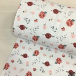 Roseberry Cottage %100 Pamuk Yazlık Dijital Baskı Pike Kumaş