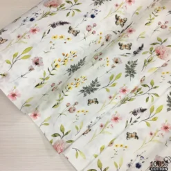 Spring Symphony %100 Pamuk Dijital Baskı Poplin Kumaş