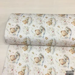 Baby Dreamland %100 Pamuk Dijital Baskı Poplin Kumaş