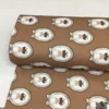 Çerçeveli Teddy %100 Pamuk Dijital Baskı Poplin Kumaş