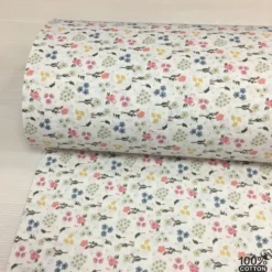 Miel Fleur %100 Pamuk Nevresimlik Poplin Kumaş