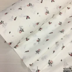 Rosebud %100 Pamuk Nevresimlik Poplin Kumaş