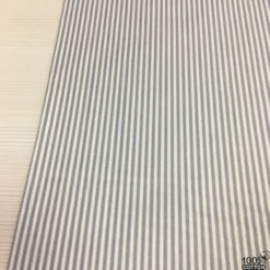Gri Renk Çizgi Desenli Poplin Kumaş - Görsel 2