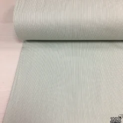Mint Renk İnce Çizgili Desenli Poplin Kumaş - Görsel 4