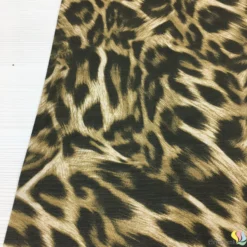 Leopar Desenli Çok Amaçlı Keten Kumaş - Görsel 2