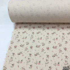 Baskılı Çift Kat Müslin Kumaş - Görsel 5