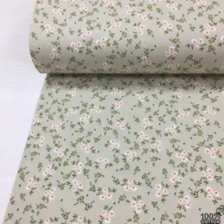 Gentle Bloom %100 Pamuk Poplin Kumaş - Görsel 2