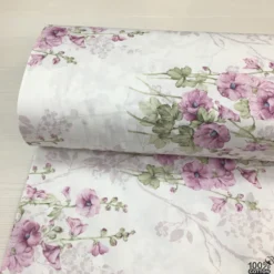Mauve Blossom %100 Pamuk Poplin Kumaş