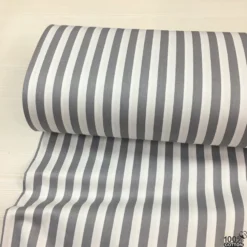 Gri Renk Çizgi Desen Poplin Kumaş ( 1 Cm ) - Görsel 5