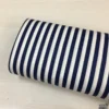 Lacivert Renk Çizgi Desen Poplin Kumaş ( 1 Cm )