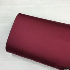 Bordo Renk Pamuk Saten Kumaş - Görsel 4
