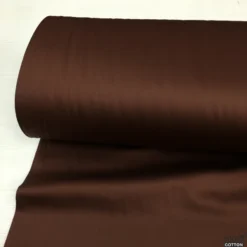 Acı Kahve Renk Pamuk Saten Kumaş