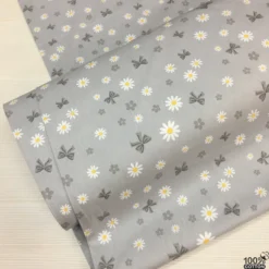 Daisy Bloom Bow %100 Pamuk Nevresimlik Poplin Kumaş
