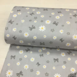 Daisy Bloom Bow %100 Pamuk Nevresimlik Poplin Kumaş - Görsel 2