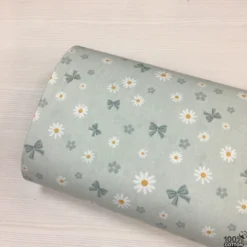 Daisy Bloom Bow %100 Pamuk Nevresimlik Poplin Kumaş - Görsel 6