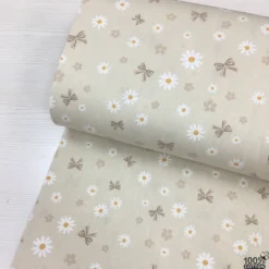 Daisy Bloom Bow %100 Pamuk Nevresimlik Poplin Kumaş - Görsel 5