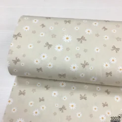 Daisy Bloom Bow %100 Pamuk Nevresimlik Poplin Kumaş - Görsel 4