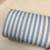 Mavi Renk Çizgi Desen Poplin Kumaş ( 1 Cm )
