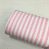 Pembe Renk Çizgi Desen Poplin Kumaş ( 1 Cm )