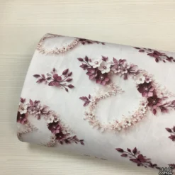 Velvet Blossom %100 Pamuk Dijital Baskı Poplin Kumaş - Görsel 4