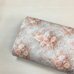 Blooming Grace %100 Pamuk Dijital Baskı Poplin Kumaş - Görsel 5