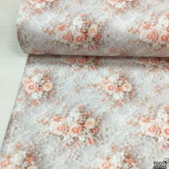 Blooming Grace %100 Pamuk Dijital Baskı Poplin Kumaş - Görsel 4