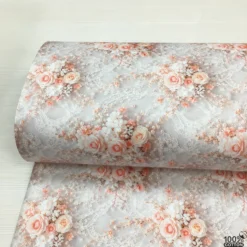 Blooming Grace %100 Pamuk Dijital Baskı Poplin Kumaş