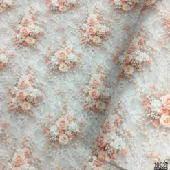 Blooming Grace %100 Pamuk Dijital Baskı Poplin Kumaş - Görsel 2