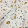 Zebra Aslan Fil Desen %100 Pamuk Müslin Kumaş