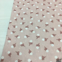 Sprigged Flowers %100 Pamuk Nevresimlik Poplin Kumaş - Görsel 4