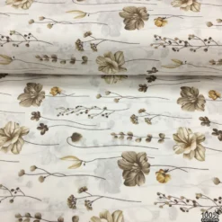 Antique Bloom %100 Pamuk Nevresimlik Poplin Kumaş - Görsel 3