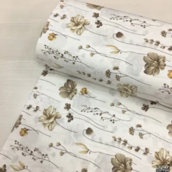 Antique Bloom %100 Pamuk Nevresimlik Poplin Kumaş - Görsel 2