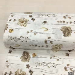 Antique Bloom %100 Pamuk Nevresimlik Poplin Kumaş