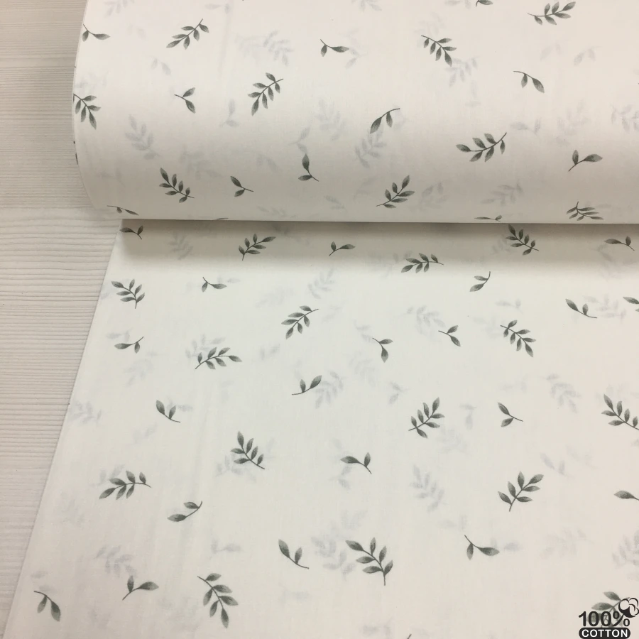 Mellow Leaf %100 Pamuk Nevresimlik Poplin Kumaş - Görsel 3