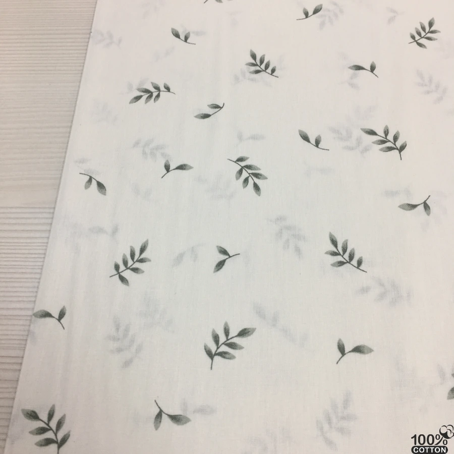 Mellow Leaf %100 Pamuk Nevresimlik Poplin Kumaş - Görsel 2