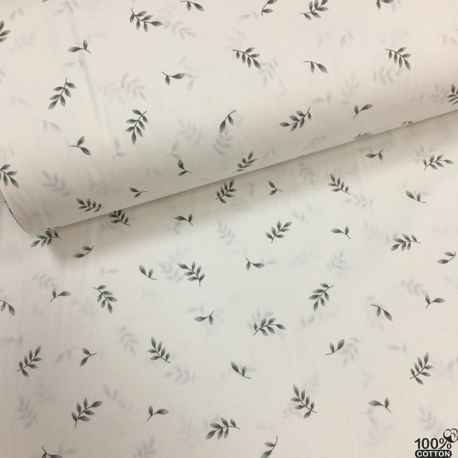Mellow Leaf %100 Pamuk Nevresimlik Poplin Kumaş