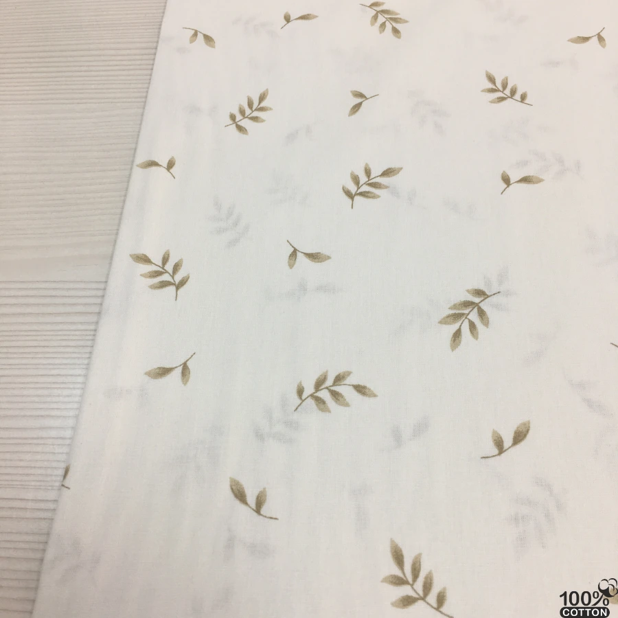 Mellow Leaf %100 Pamuk Nevresimlik Poplin Kumaş - Görsel 2