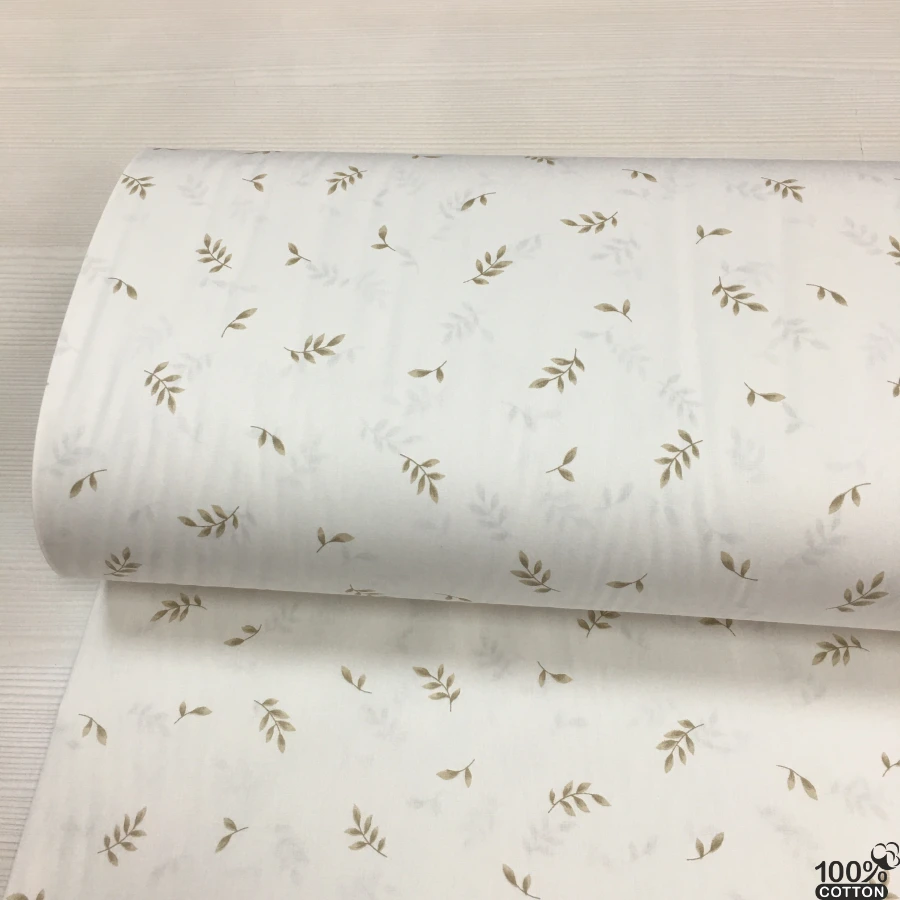 Mellow Leaf %100 Pamuk Nevresimlik Poplin Kumaş - Görsel 4