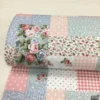Vintage Rose Patchwork %100 Pamuk Nevresimlik Poplin Kumaş