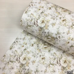 Cottage Roses %100 Pamuk Nevresimlik Poplin Kumaş - Görsel 2