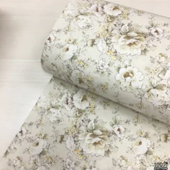 Cottage Roses %100 Pamuk Nevresimlik Poplin Kumaş - Görsel 4